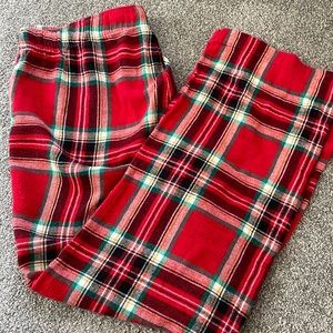 Plaid pajama bottoms